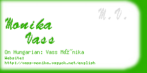 monika vass business card